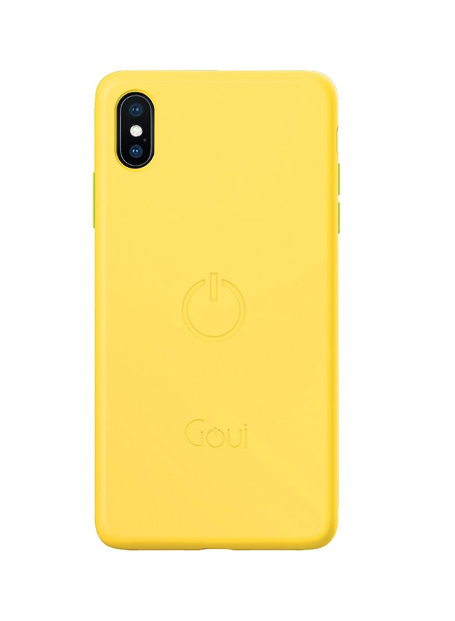 Goui iPhone XS Max case | Full-Coverage | MagSafe | Wireless Friendly | Colorful | Soft Touch | Magnetic Design for Mount Sunshine Yellow