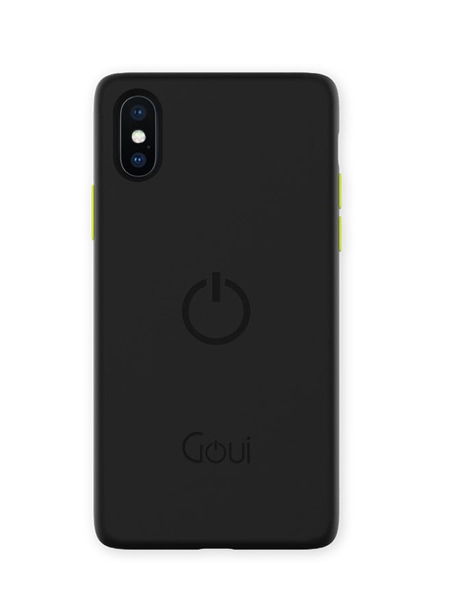Goui iPhone X/Xs case | Full-Coverage | MagSafe | Wireless Friendly | Colorful | Soft Touch | Magnetic Design for Mount Stone Black