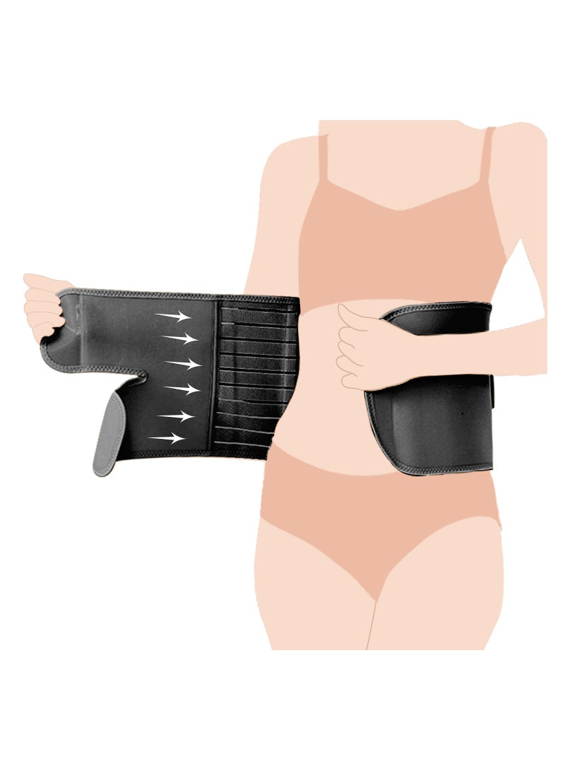 Sunveno Abdominal Support Maternity Cross Grip Belly Wrap - Black - Image 3