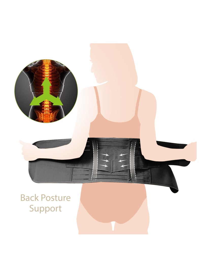 Sunveno Abdominal Support Maternity Cross Grip Belly Wrap - Black - Image 4