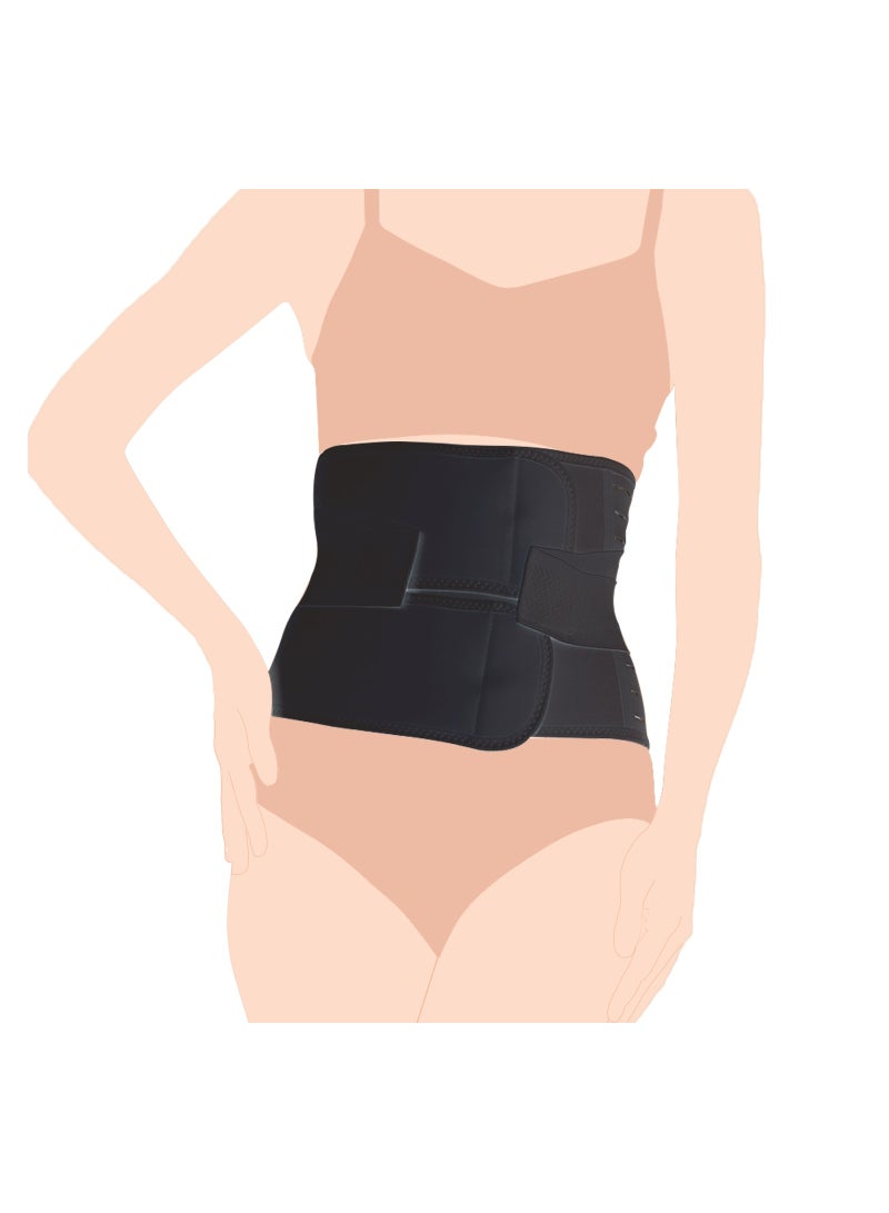 Sunveno Abdominal Support Maternity Cross Grip Belly Wrap - Black - Image 1