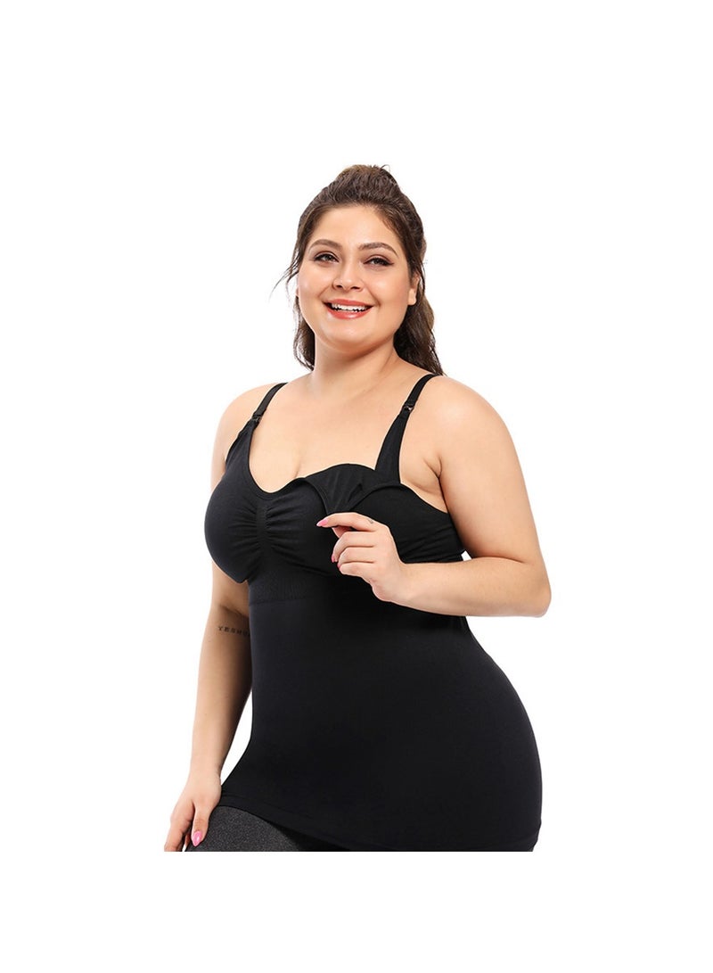 صنفينو قميص رضاعة الأمومة - أسود L - Image 5