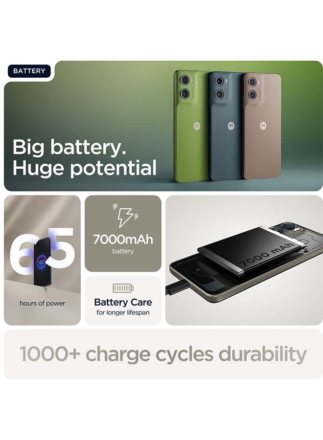 Motorola G06 Power 4G Dual SIM PANTONE Laurel Oak  4GB RAM 256GB - Middle East Version - Image 2