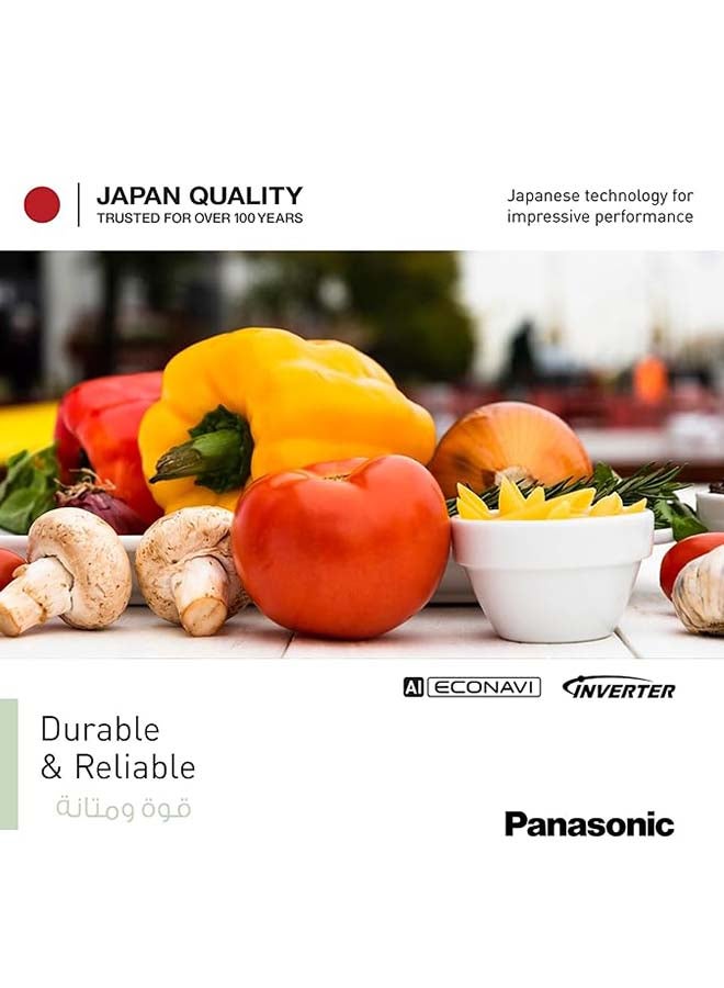 Panasonic 325L Gross Capacity Bottom Mount Freezer and Prime Plus Edition Refrigerator NR-BC361VGMU Black - Image 5