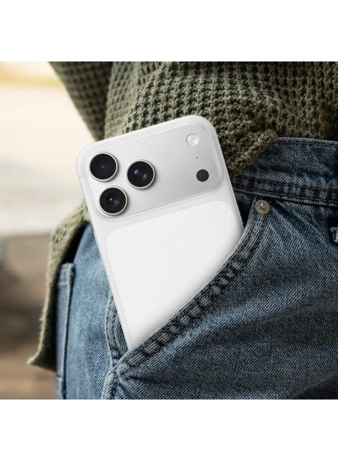 MARGOUN 2Packs Case Cover for iPhone 17 Pro Max, Air Skin Line Design Back Cover, Sturdy Durable Ultra-Thin Case, Drop Protection Cover Clear with 3D Screen Protector - White-2 - Image 5