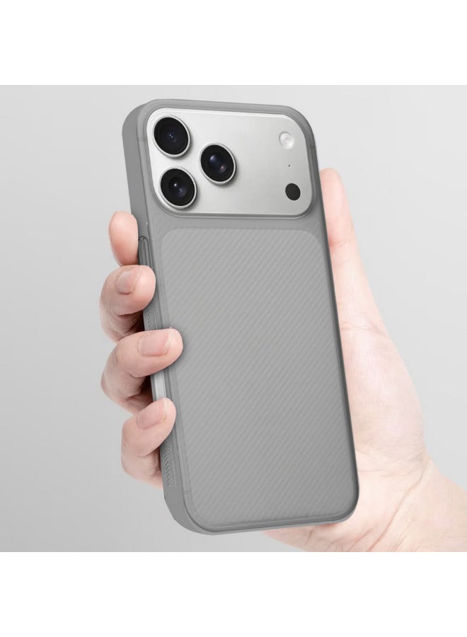 MARGOUN Case Cover for iPhone 17 Pro Max, Air Skin Line Design Back Cover, Sturdy Durable Ultra-Thin Case, Drop Protection Cover Clear - Black-1 - Image 3