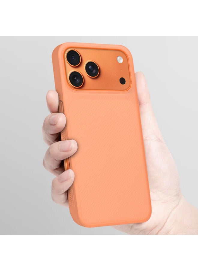 MARGOUN 2Packs Case Cover for iPhone 17 Pro Max, Air Skin Line Design Back Cover, Sturdy Durable Ultra-Thin Case, Drop Protection Cover Clear with 3D Screen Protector - Cosmic Orange-2 - Image 3