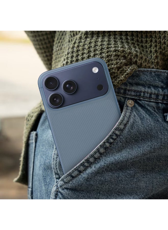 MARGOUN 3Packs Case Cover for iPhone 17 Pro Max, Air Skin Line Design Back Cover, Sturdy Durable Ultra-Thin Case, Drop Protection Cover Clear with Two 3D Screen Protectors - Light Blue-3 - Image 5