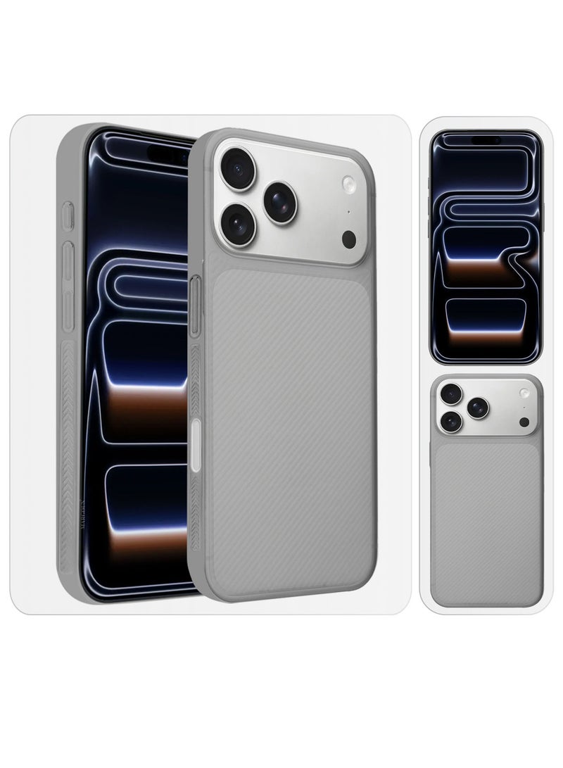 MARGOUN Case Cover for iPhone 17 Pro, Air Skin Line Design Back Cover, Sturdy Durable Ultra-Thin Case, Drop Protection Cover Clear - Black-1 - Image 3