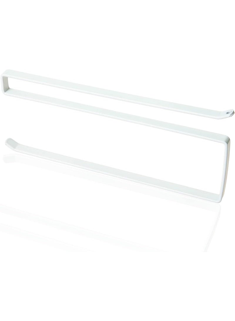 Home Care Paper Towel Holder Wall Mounted No Drilling, Paper Towel Holder Under Cabinet, Toilet Roll Holder Self Adhesive, Towel Hanger Tissue Paper for Bathroom Kitchen (White) White - Image 1