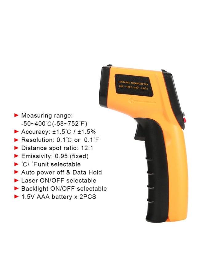 Home Care Infrared Thermometer Temperature Gun for Cooking, -50°C to 400°C, Digital Non-Contact IR Heat Gun for Meat Pizza Oven Grill & Engine, Laser Tool for Indoor Outdoor Pool, Cooking, Candy - Image 5