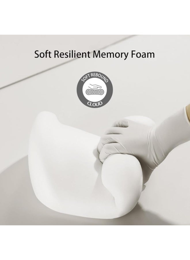 هوم كير وسادة دعم أسفل الظهر - رغوة ميموري مريحة لدعم الظهر وتخفيف الألم، وسادة دعم أسفل الظهر لكرسي المكتب، وسادة دعم أسفل الظهر لمقعد السيارة، وسادة ظهر سوداء - Image 5