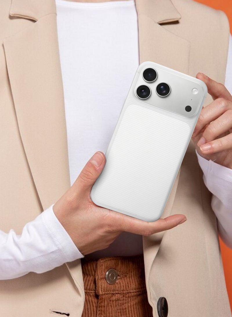 MARGOUN 2Packs Case Cover for iPhone 17 Pro, Air Skin Line Design Back Cover, Sturdy Durable Ultra-Thin Case, Drop Protection Cover Clear with 3D Screen Protector - White-2 - Image 4