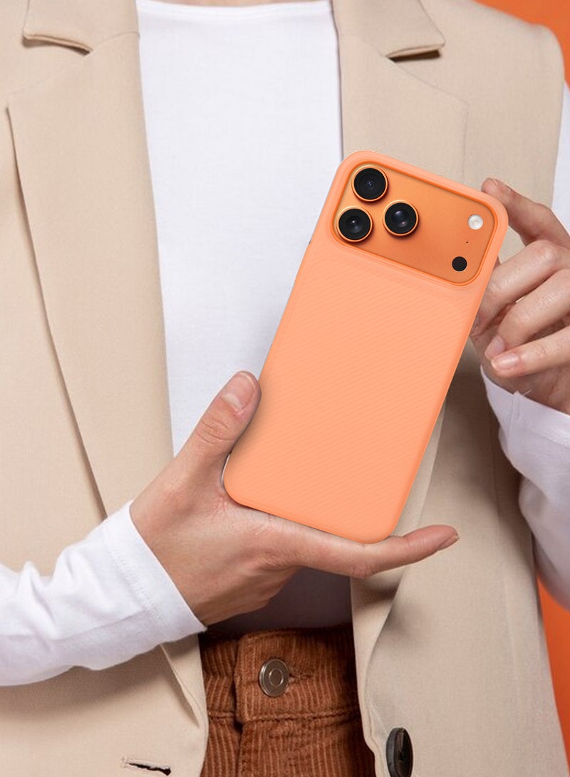 مارجون 3Packs Case Cover for iPhone 17 Pro, Air Skin Line Design Back Cover, Sturdy Durable Ultra-Thin Case, Drop Protection Cover Clear with Two 3D Screen Protectors - Cosmic Orange-3 - Image 4