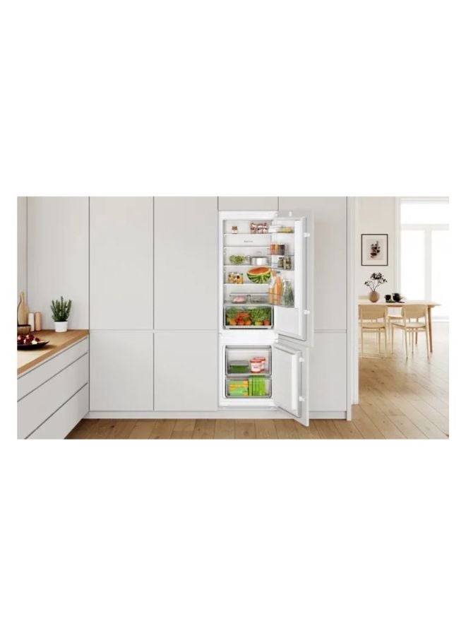 BOSCH 270L Built-In Fridge-Freezer, Low Frost, MultiBox XXL, Sliding Hinge 270 L 2300 W KIV87NSE0M white - Image 2