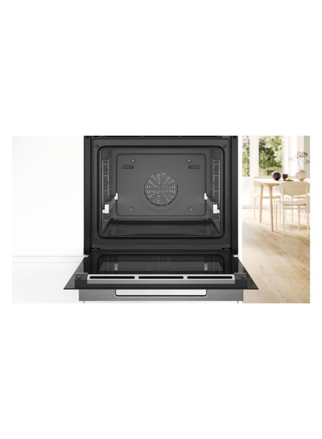 BOSCH Series 8, 71L Built-In Oven, 14 Cooking Modes, Home Connect HBG756CB1M stainless_steel - Image 3