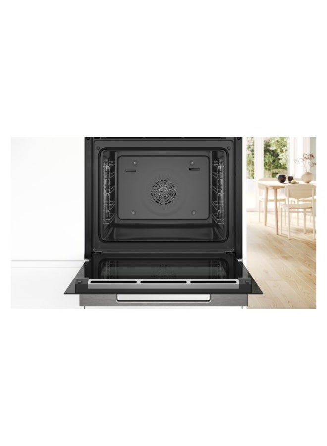 BOSCH Series 8, 71L Built-In Oven, 14 Heating Modes, Home Connect HBG7341B1M stainless_steel - Image 4