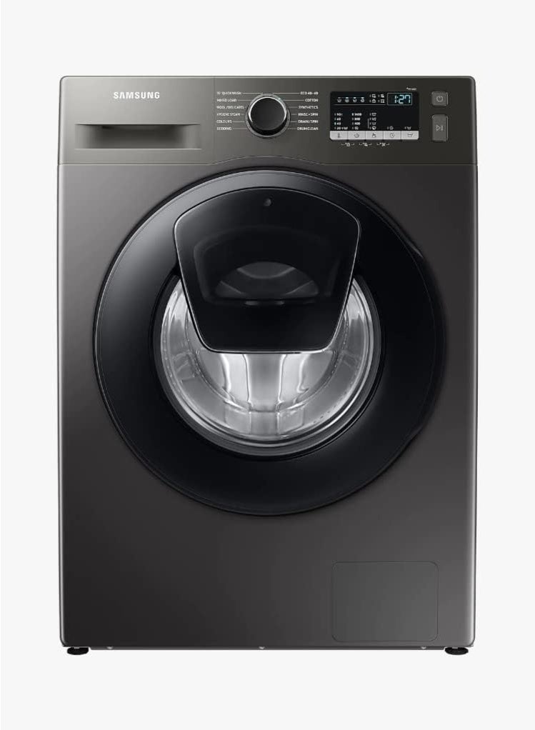 Samsung 8 Kg Front Load Washing Machine 1400 RPM Series 5+ Add Washer &amp; Graphite Rated Energy Class Color Inox  (International Version) WW80T4540AX Grey - Image 1