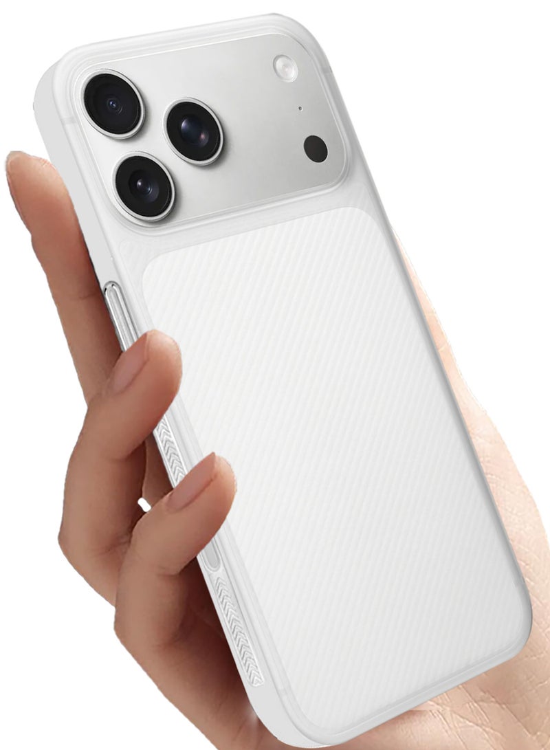 MARGOUN 3Packs Case Cover for iPhone 17 Pro, Air Skin Line Design Back Cover, Sturdy Durable Ultra-Thin Case, Drop Protection Cover Clear with Two 3D Screen Protectors - White-3 - Image 5