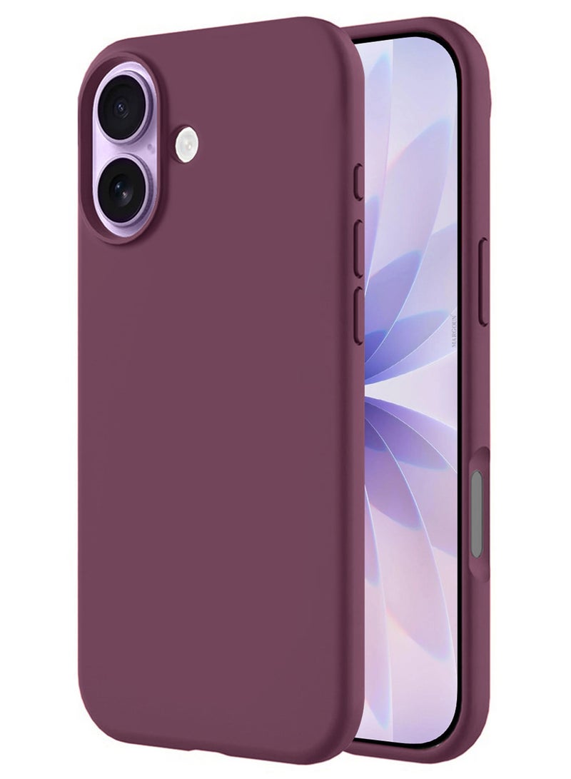 MARGOUN 2Packs Liquid Silicone Protective Phone Case for iPhone 17 , Soft Anti-Scratch Microfiber Lining Ultra Slim Drop Protection Phone Cover with 3D Screen Protector - Burgundy-2 - Image 4