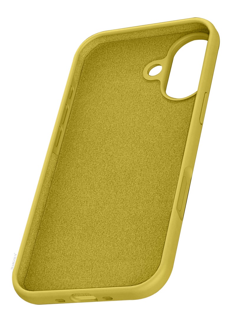 MARGOUN Liquid Silicone Protective Phone Case for iPhone 17 , Soft Anti-Scratch Microfiber Lining Ultra Slim Drop Protection Phone Cover - Yellow-1 - Image 5