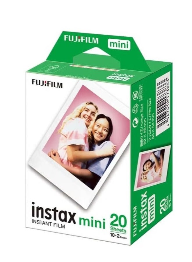 FUJIFILM 20-Sheet Instax Instant Mini Film White - Image 1