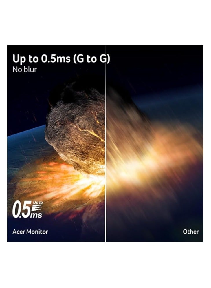 Acer 27-Inch Gaming Monitor With AMD FreeSync Premiume WQHD  - 2k - 270hz - IPS - HDR10 - 0.5ms - speakers - PS5 READY BLACK - Image 3