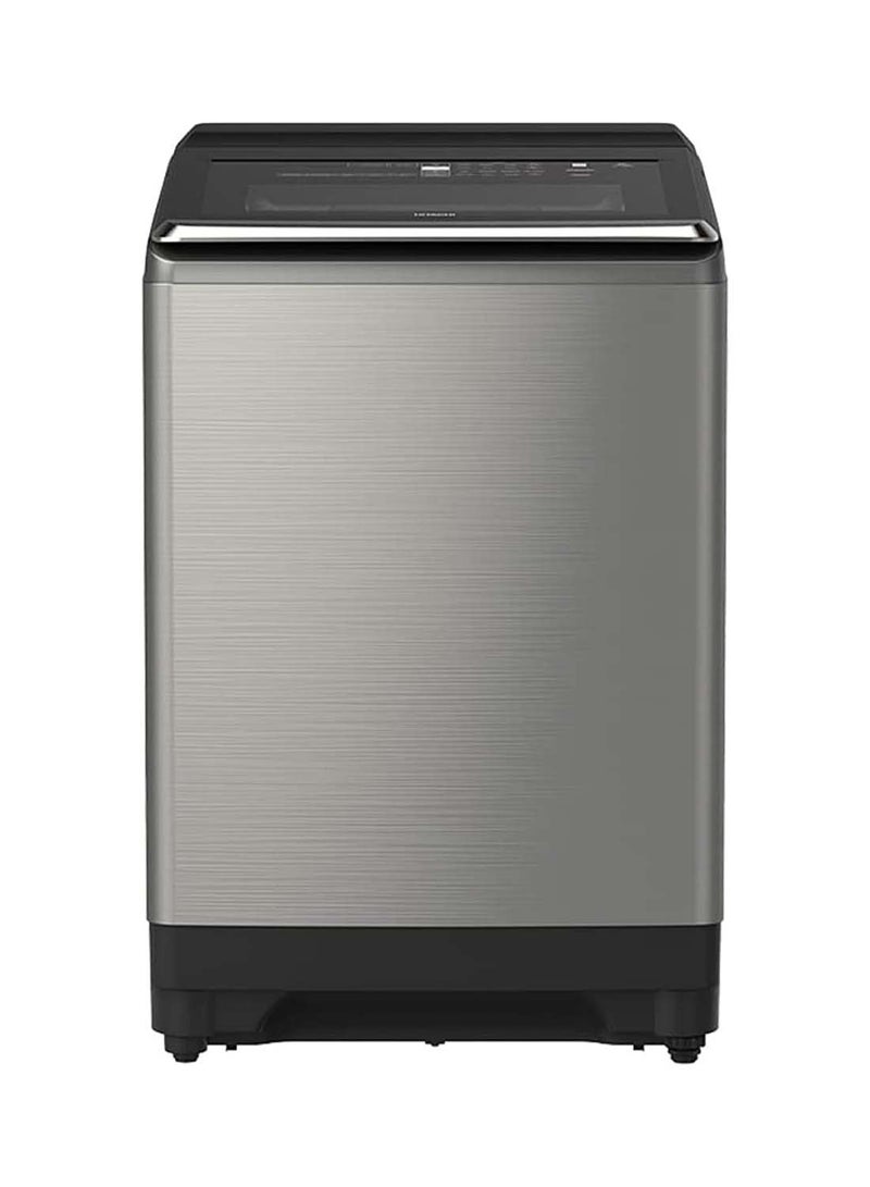 هيتاشي غسالة ملابس تحميل علوي 25 كجم بريميوم، مزدوجة النفاثات، 16 برنامج غسيل أوتوماتيكي بالكامل مع برنامج غسيل العباءة، مزودة بمحرك عاكس، تنظيف ذاتي تلقائي، تحكم سهل باللمس، إعادة تشغيل. - Image 1