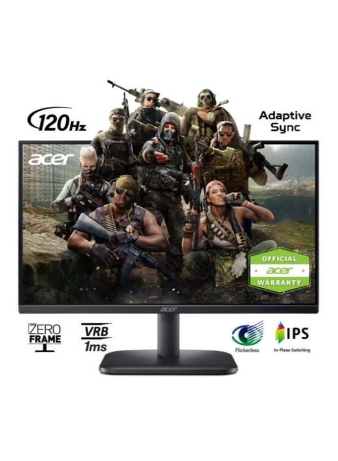 Acer 24-inch FHD 120Hz ZeroFrame Wide Screen LCD PC Monitor | 1ms Response Time | 250 Nits Brightness | HDMI 1.4, VGA | 100M:1 Contrast Ratio | FreeSync| HDMI Cable Included | Acer EK241Y P6 Widescreen LCD Monitor Black | 2 Years Manufacturer Warranty black - Image 1