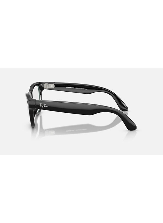 Meta 154 mAh RAY-BAN | META SKYLER Shiny Black Frame Clear Lenses Black black - Image 5