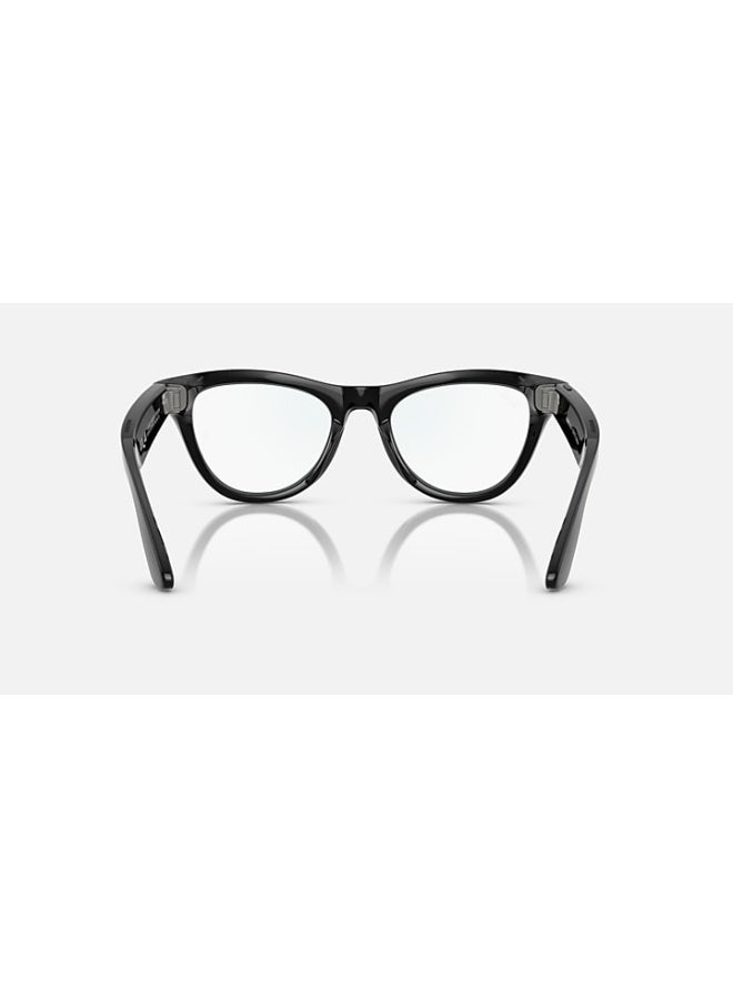 Meta 154 mAh RAY-BAN | META SKYLER Shiny Black Frame Clear Lenses Black black - Image 4