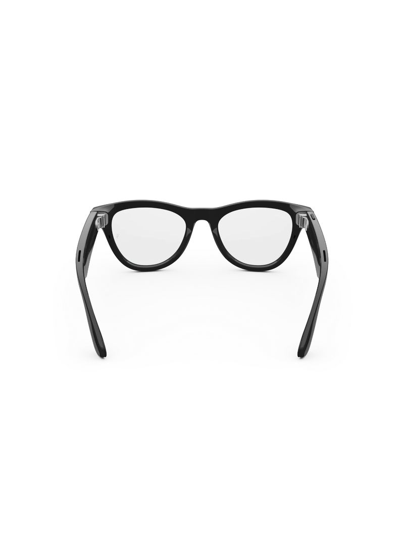Meta RAY-BAN Skyler (Gen 1) Shiny Black Frame Clear Lens Standard High Bridge black - Image 4