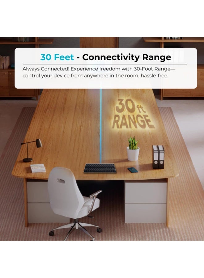 رابو Rapoo Multi-Mode Wireless Keyboard - E9050L black - Image 5