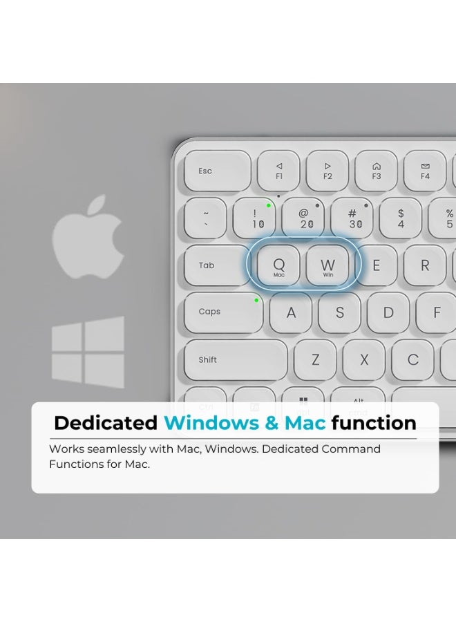 رابو Rapoo Multi-Mode Wireless Keyboard - E9050L black - Image 4