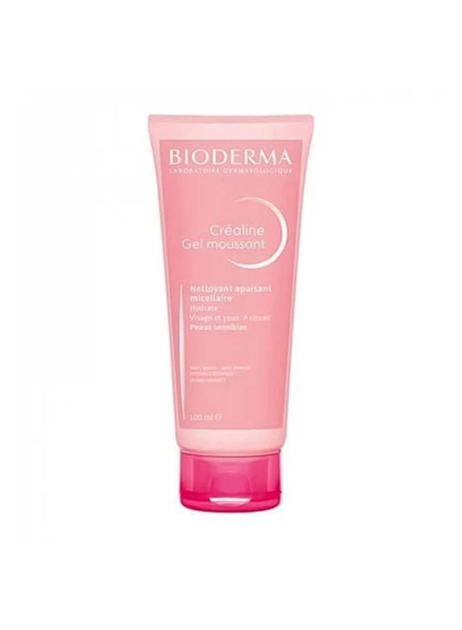 Bioderma Sensibio Soothing Foaming Gel Cleanser For Sensitive Skin pink 100ml