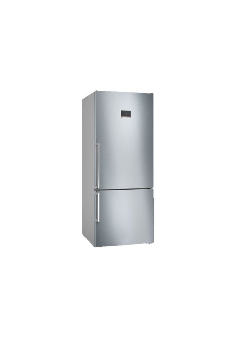 بوش Bosch Refrigerator 526 Liter Bottom Freezer Net Series 6 - Stainless steel - KGN76CI3E8 KGN76CI3E8 silver