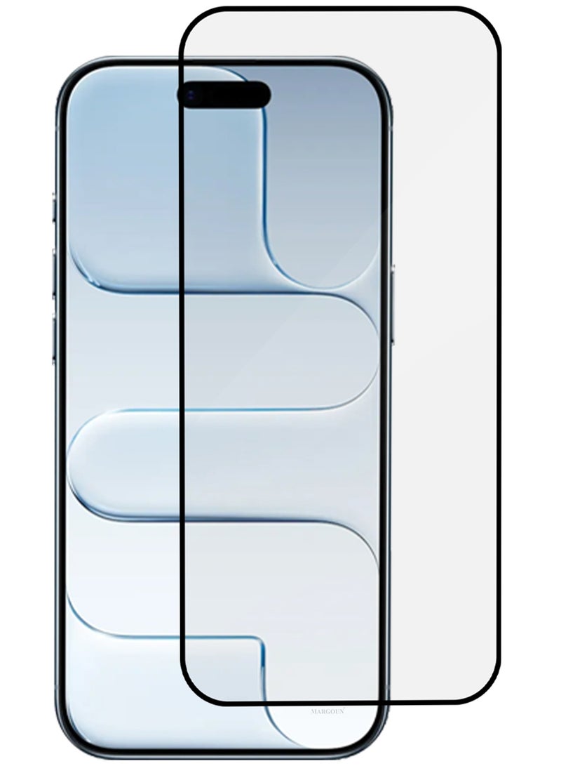 MARGOUN Screen Protector for iPhone 17 Air - 3D Full Coverage 9H Tempered Glass Bubble-Free Installation High Protection Scratch Resistant Side Black-1 - Image 4