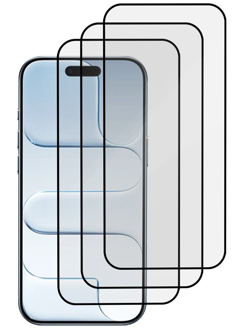 MARGOUN 3 Packs Screen Protector for iPhone 17 Air - 3D Full Coverage 9H Tempered Glass Bubble-Free Installation High Protection Scratch Resistant Side Black-3 - Image 3