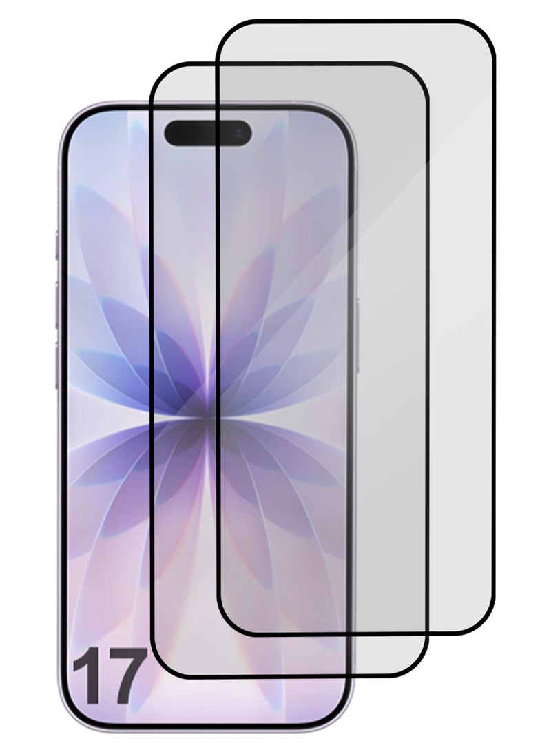 مارجون حماية شاشة 2 عبوات لجهاز آيفون 17 - زجاج مقسى 3D تغطية كاملة 9H تركيب خالي من الفقاعات حماية عالية مقاوم للخدوش - Image 4