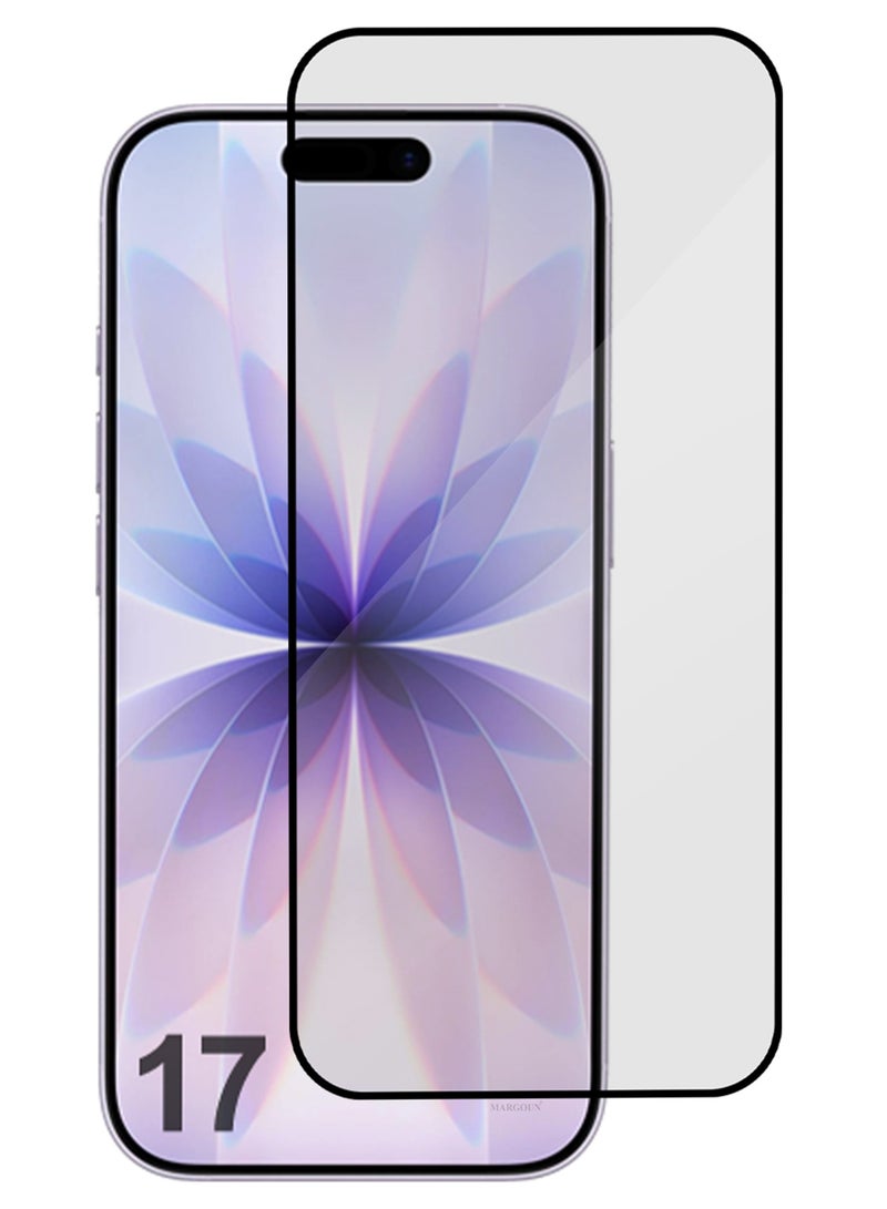 مارجون Screen Protector for iPhone 17 - 3D Full Coverage 9H Tempered Glass Bubble-Free Installation High Protection Scratch Resistant Side Black-1 - Image 3