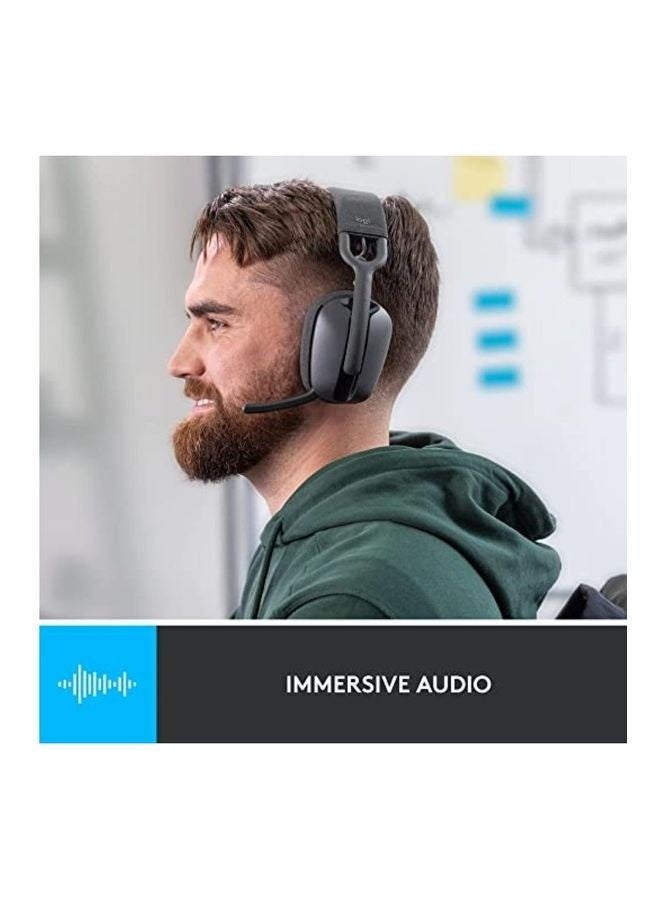 Logitech Zone Vibe 100 Wireless Headset, 40mm Audio Drivers, Bluetooth Connectivity, Up to 30m Range, Flip-to-Mute NC Mic, 20H Battery Life, Memory Foam & Fabric Cushioning, USB-C, 981-001213 Black - Image 4