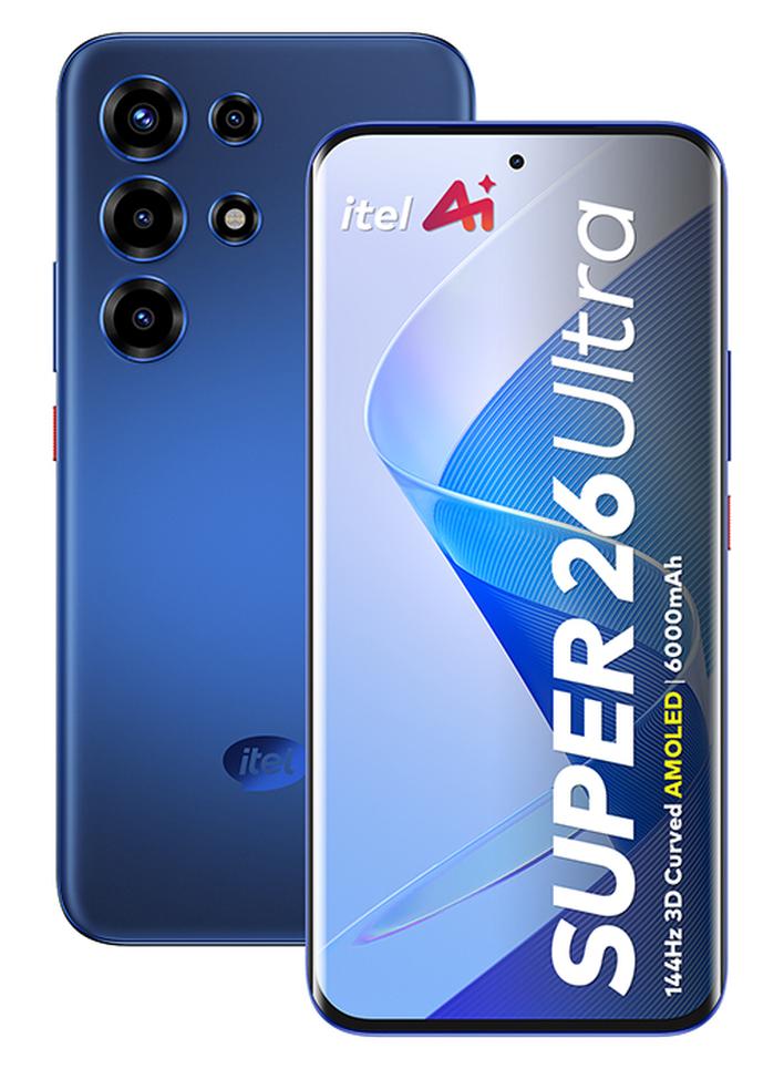 ITEL S26 Ultra Dual SIM Sapphire Black Blue 8+16 GB RAM 256GB 4G - Middle East Version - Image 1