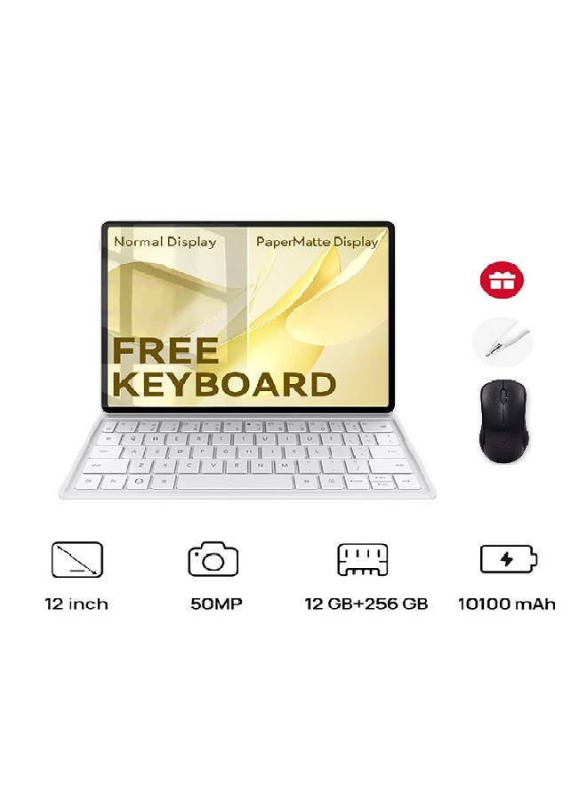 HUAWEI MatePad 12X PaperMatte Edition White 12GB 256GB WiFi - Middle East Version with Free Keyboard + M-Pencil + Mouse - Image 1