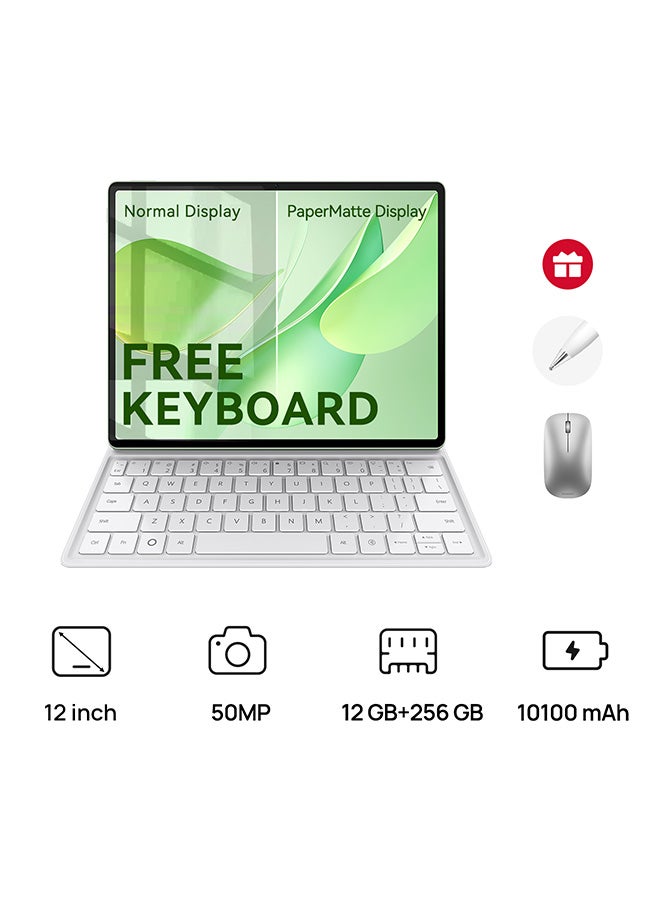 HUAWEI MatePad 12X  PaperMatte Edition Tablet Greenery 12GB 256GB WiFi - Middle East Version with Free Keyboard +  M-Pencil Pro + Mouse - Image 1