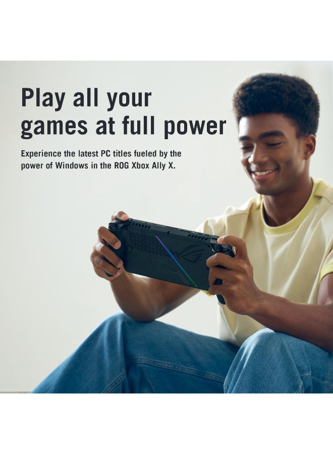 ROG Ally X XBOX Gaming Console With 7 Inch Full HD(1920X1080) Display 120Hz, AMD Ryzen Z2 Extreme Processor/24GB RAM DDR5/1TB SSD/AMD Radeon Graphics/Windows 11 Home/Dolby Speaker TYPE C & Finger Print Sensor/ English/Arabic Black image 10