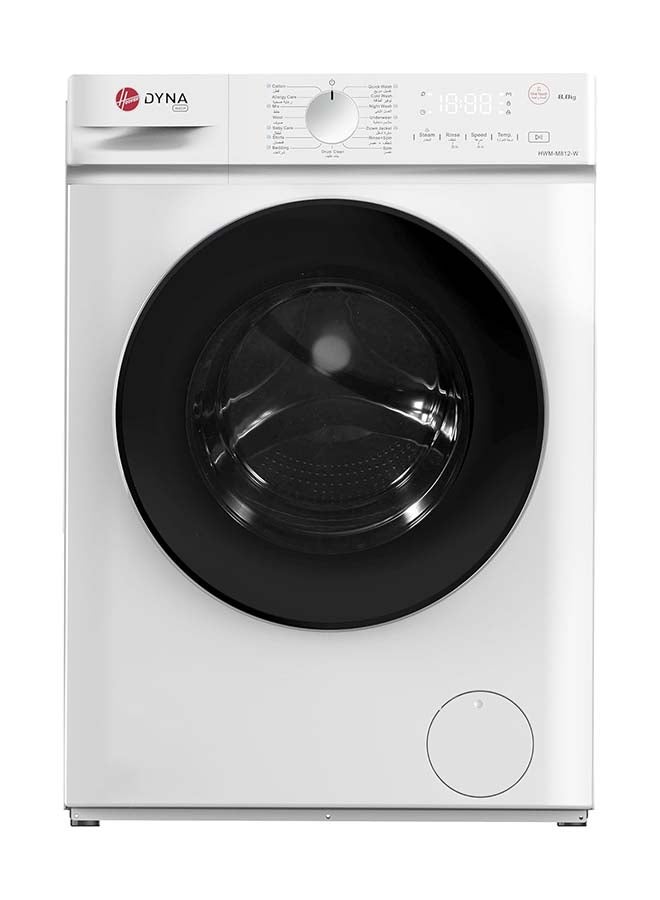 Hoover 8Kg Freestanding Front Load Washing Machine, Inverter Motor, 1200 RPM, 15 Programs, Knob & Touch Control Panel, 1 Year Manufacturer & 10-Year Warranty on Inverter Motor White - HWM-M812-W 8 kg HWM-M812-W White - Image 1