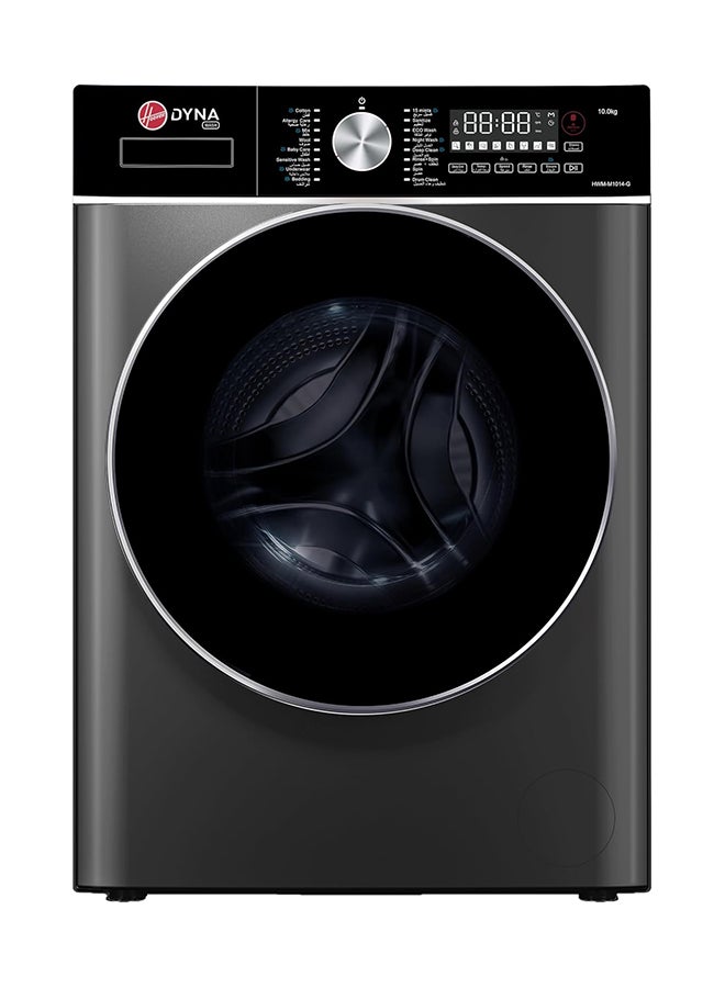 هوفر غسالة 10 كجم، 1400 دورة في الدقيقة، 17 برنامج، محرك عاكس، غسيل بالبخار، ناعم، لوحة تحكم بعناصر دوارة ولمسية، ضمان سنة واحدة من الشركة المصنعة وضمان 10 سنوات على المحرك العاكس، رمادي لافا - HWM-M1014-G - Image 1