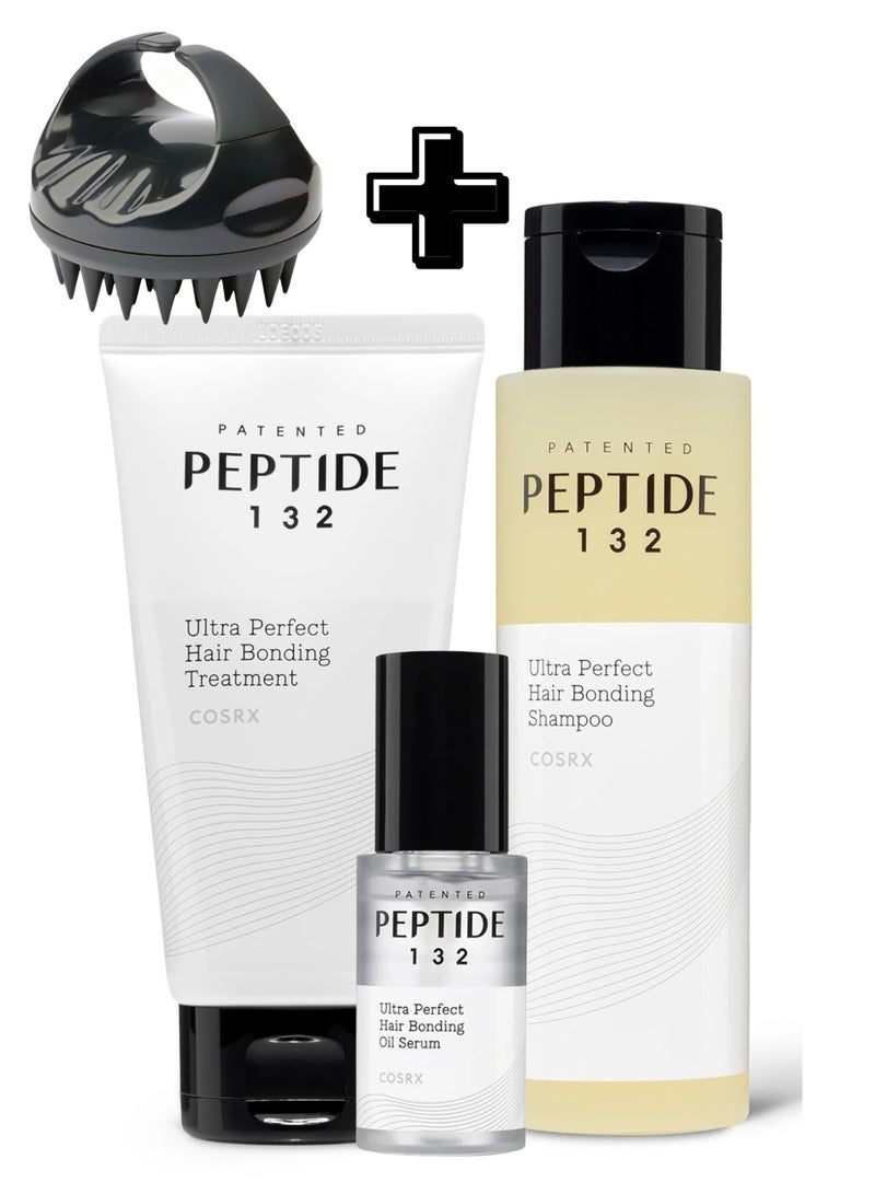COSRX Peptide-132 Ultra Perfect Hair Bonding Set – Shampoo, Treatment & Oil Serum - Image 1