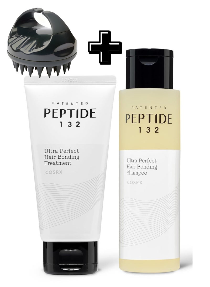 COSRX Peptide-132 Ultra Perfect Hair Bonding Shampoo & Treatment with Hair Brush - Image 1