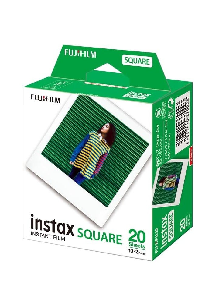 FUJIFILM 20 Shot Pack Instax Square 20 Film - Image 1
